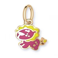 Золотая Подвеска с эмалью (арт. 130249Е)