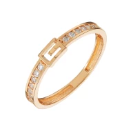 Золотое кольцо с фианитом (арт. 428115)