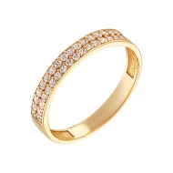 Золотое кольцо с куб.окс.циркония (арт. 1108859101)