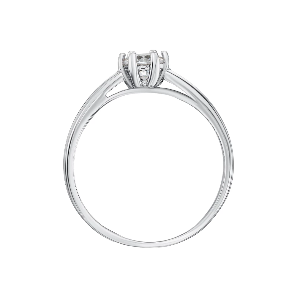 Золотое Кольцо с куб.цирк,royal белый (арт. КД4262/1Royal)