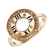 Золотое кольцо с фианитом (арт. 430336*)