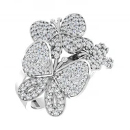 Золота Каблучка з куб. окс. цирконію (арт. 140465б)