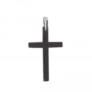 Серебряный крестик с керамикой (арт. 3619ч061)