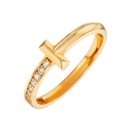 Золотое кольцо с фианитом (арт. 428154)