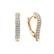 Золотые серьги с бриллиантами (арт. 3-95-32711-228)