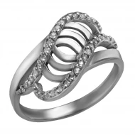 Серебряное кольцо с фианитом (арт. 320714С)