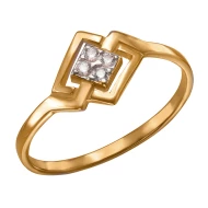 Золотое кольцо с фианитом (арт. 380478)