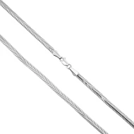 Золотий ланцюжок плетіння Снейк плоский (арт. 1561001)