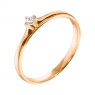 Золотое кольцо с фианитом (арт. 320886)