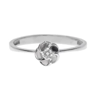 Золота каблучка з діамантами (арт. 1-1200021)