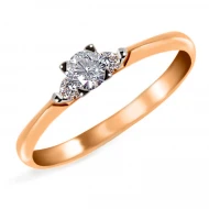 Золота Каблучка з куб. окс. цирконію (арт. 155)