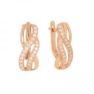 Золотi Сережки з куб. окс. цирконію (арт. 21109401)