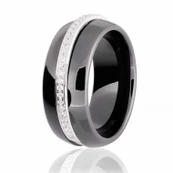 Серебряное кольцо с керамикой (арт. КК2ФК/1003)
