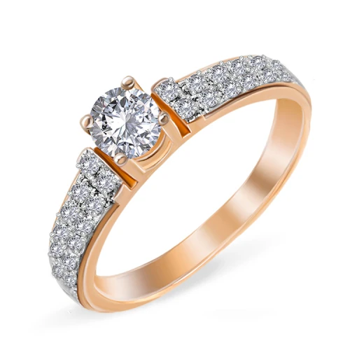 Золотое кольцо с бриллиантами (арт. 147)