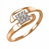 Золотое кольцо с фианитом (арт. 380390)
