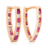 Золотi Сережки з куб. окс. цирконію (арт. 110155р)