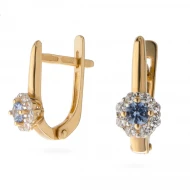 Золотi Сережки з куб. окс. цирконію (арт. 110384г)