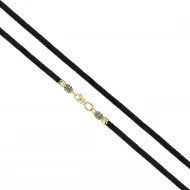 Серебряный шнурок на шею (арт. 5519-3ЧФ евро)