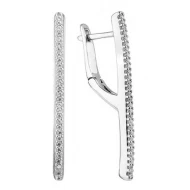 Серебряные серьги с куб.окс.циркония (арт. 2797/9p-CZ)