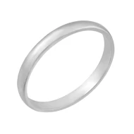 Серебряное обручальное кольцо классическое комфорт (арт. 10700)