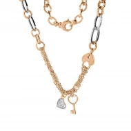 Золотое колье с куб.окс.циркония (арт. 351368)