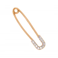Золота шпилька з куб. окс. цирконію (арт. 360098)