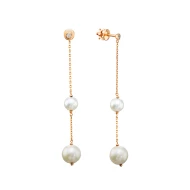 Золотi сережки-пусети з перлами (арт. 2108230101)