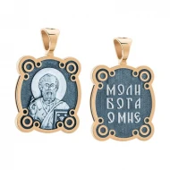 Золотая подвеска-ладанка (арт. 11565-Ч)