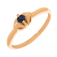 Золотое кольцо с сапфиром (арт. 02-0166сапф)