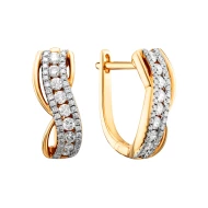 Золотi сережки з діамантами (арт. E26150-9.200-2809-23875)