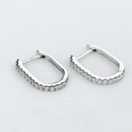 Срiбнi Сережки з куб. окс. цирконію (арт. 20661)