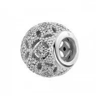 Серебряная бусина (Шарм) с куб.окс.циркония (арт. 39004)