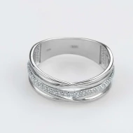 Серебряное кольцо с куб.окс.циркония (арт. 15085р)