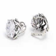 Срiбнi Сережки з куб. окс. цирконію (арт. Америка)