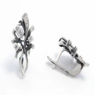 Срiбнi Сережки з куб. окс. цирконію (арт. Л-21 р)