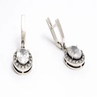 Срiбнi Сережки з куб. окс. цирконію (арт. Франция)