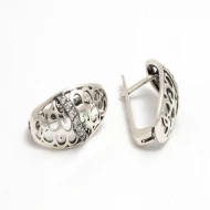 Срiбнi Сережки з куб. окс. цирконію (арт. Хмель)