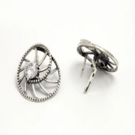 Срiбнi Сережки з куб. окс. цирконію (арт. Фламенко)