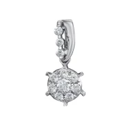 Золота підвіска з діамантами (арт. P25764-9.155-988)