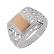 Серебряное кольцо с куб.окс.циркония (арт. 0130.10)