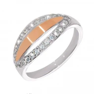 Серебряное Кольцо с куб.окс.циркония (арт. 0192.10)