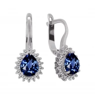 Золотi Сережки з сапфіром (арт. 6-22047с)
