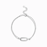 Срiбний Браслет з куб. окс. цирконію (арт. 14 2 8000)