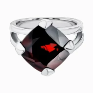 Срiбна Каблучка з гранатом (арт. 6-NR4372-Гр)