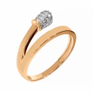 Золотое кольцо с фианитом (арт. 428260)