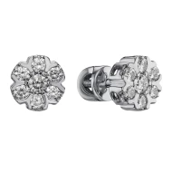 Золотi сережки-пусети з діамантами (арт. 702-922п^)