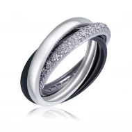 Серебряное кольцо с керамикой (арт. С1110ч)