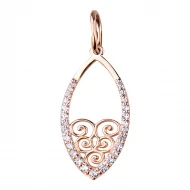 Золотая Подвеска с куб.окс.циркония (арт. 3104891101)