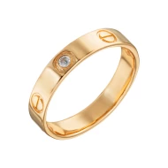 Золотое кольцо с куб.окс.циркония (арт. 02-0829)
