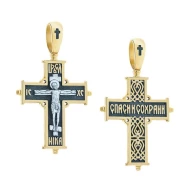 Золотой крестик (арт. 11517-Ч евро)